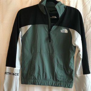 North face 1/4 zip wind breaker
